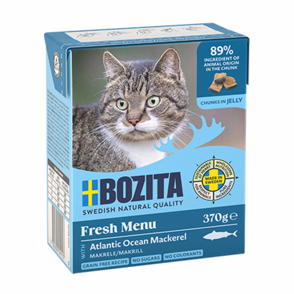 BOZITA dla kota kawałki w galarecie z makrelą 370g